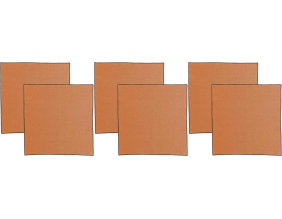 Serviette de table en coton recyclé Grace (Lot de 6) (Caramel)