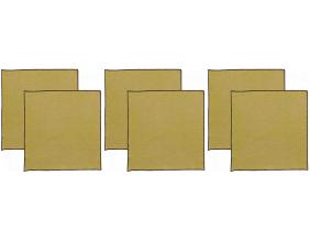 Serviette de table en coton recyclé Grace (Lot de 6) (Kaki)