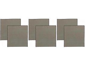 Serviette de table en coton recyclé Grace (Lot de 6) (Ombre)