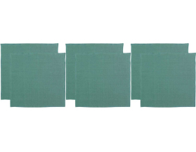 Serviette de table en coton recyclé Yuna (Lot de 6) (Paon)