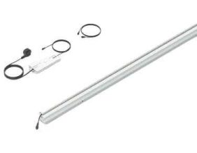 Set 1 barette lumineuse transformateur et prolongateur pour clôture composite 1.73 m (Argent)