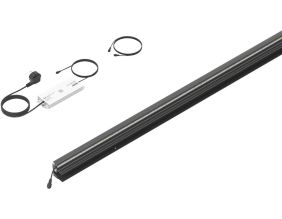 Set 1 barette lumineuse transformateur et prolongateur pour clôture composite 1.73 m (Anthracite)
