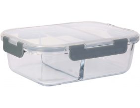 Boite de conservation en verre à 2 compartiments