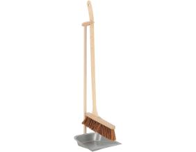Set pelle et balai en bois dde hêtre et acier