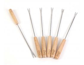 Set de 6 piques à fondue en métal