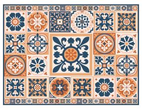 Set de table motifs carreaux de ciments 40 x 30 cm