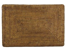 Set de table rectangulaire en rotin (Rotin antique)