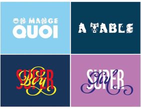 Set de table en vinyle 40 x 30 cm Kids (Lot de 4 sets de table motifs assortis)