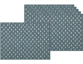 Set de table en vinyle 40 x 30 cm (Lot de 6) (Feuilles)