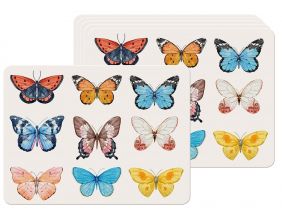 Set de table en vinyle Papillons (Lot de 6)