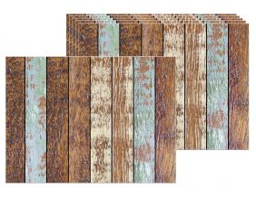 Set de table en vinyle Plancher en bois (Lot de 6)