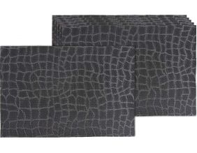 Set de table en vinyle croco (Lot de 6)