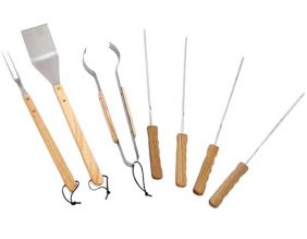 Set ustensiles à barbecue 7 pièces
