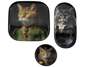 Set de 3 vide-poches en métal (Chats)