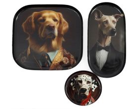 Set de 3 vide-poches en métal (Chiens)