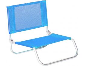 Siege plage en aluminium Basic (Bleu Celeste)
