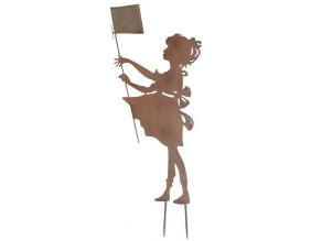 Silhouette en fer Petite fille 40 x 92 cm