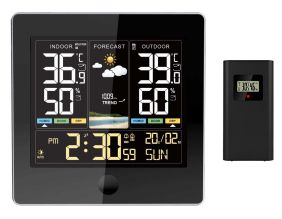 Station météo électronique avec capteur extérieur sans fil