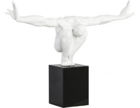 Statue design athléte Dive (Blanc)