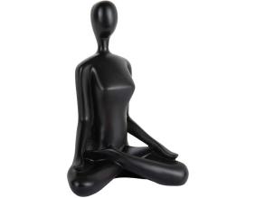Statue en polyrésine Open Lotus (Noir)