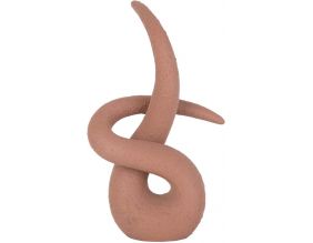 Statue en résine Art knot (Orange terracotta)