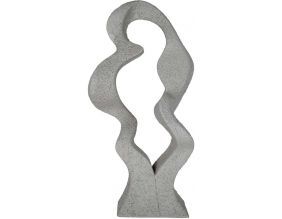 Statue en résine Art wave (Gris)