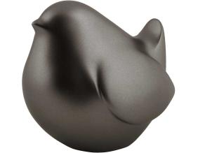 Statue en résine effet métalisé Fat Bird (Gris foncé)