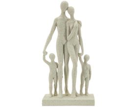 Statuette en polyrésine Family stons 16 x 8 x 30.5 cm