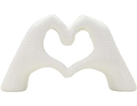 Statuette en polyrésine Hands lover 25 x 7.5 x 13.5 cm (Blanc)