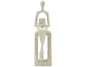 Statuette en polyrésine Single stons 8.5 x 6.5 x 24 cm
