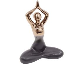 Statuette yoga en céramique Zoya