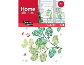 Sticker fenêtre branches de Noël