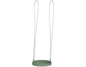 Support à plantes rond à suspendre vert (Diamètre de 24 cm)