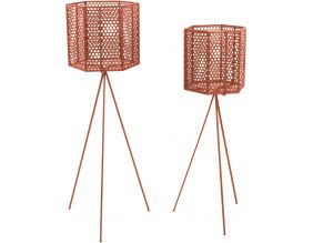 Support à pots de fleurs hexagonales Mesh (Lot de 2) (Marron)