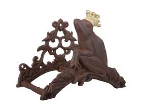 Support tuyau d'arrosage grenouille couronnée
