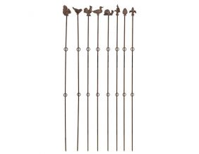 Supports à plantes verticaux (Lot de 8) (Hauteur 125 cm)