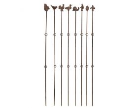 Supports à plantes verticaux (Lot de 8) (Hauteur 125 cm)