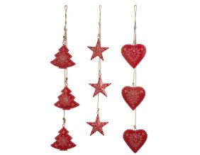 Suspension de Noël en métal (Lot de 3)