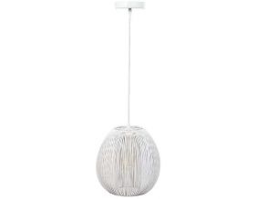 Suspension boule filaire 26 cm Maia (Blanc)