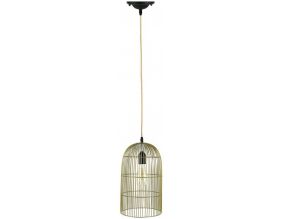 Suspension cage filaire 38 cm (Doré)