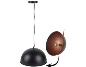 Suspension cinéma en métal 40 cm (Noir et cuivré)