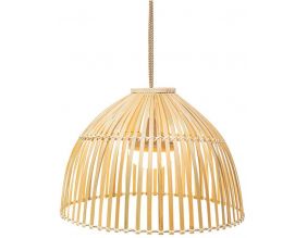 Suspension extérieure en bambou avec led Reona