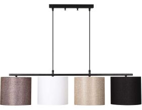 Suspension en métal 4 abat-jour Valiz (Multicolore)
