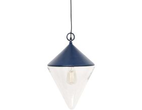 Suspension en métal et verre Bouée (24 x 40 cm)