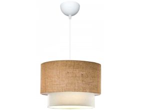 Suspension en tissu effet lin Nature (Beige)