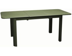 Table en aluminium avec allonge Eos 130-180 cm (Vert)