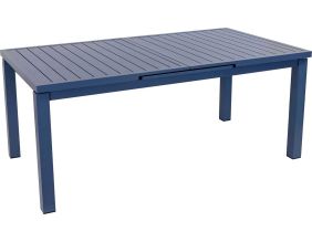 Table en aluminium extensible 8 à 10 personnes Santorin (Gris bleuté)