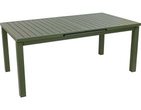 Table en aluminium extensible 8 à 10 personnes Santorin (Kaki)