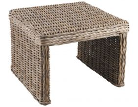 Table d'appoint carrée en poelet gris