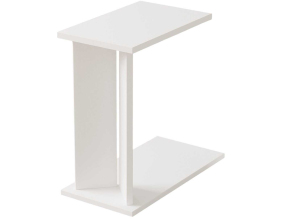 Table d'appoint en aggloméré Lun (Blanc)